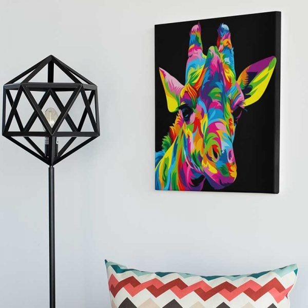 Leinwandbild Pop-Art-Giraffe