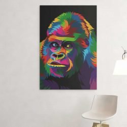 Leinwandbild Pop-Art-Gorilla