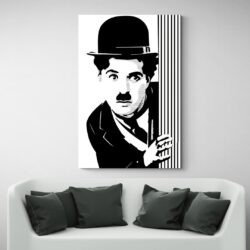 Leinwandbild Street Art Charlie Chaplin