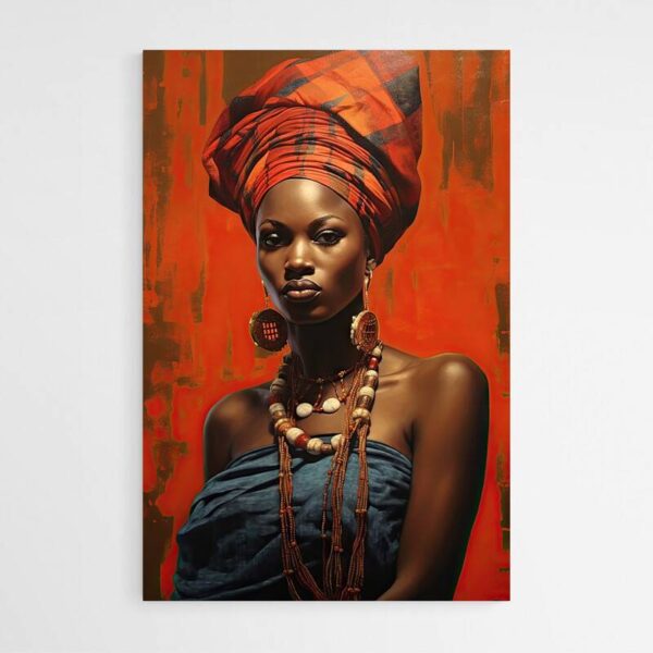 Leinwandbild Porträt Afrikanische Frau