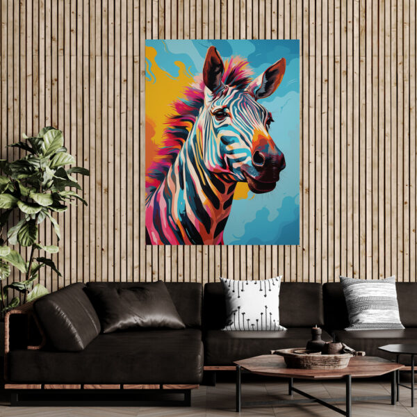 Leinwandbild Pop-Art Zebra