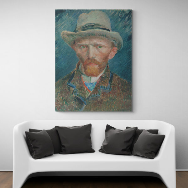 Selbstporträt mit grauem Filzhut - Van Gogh