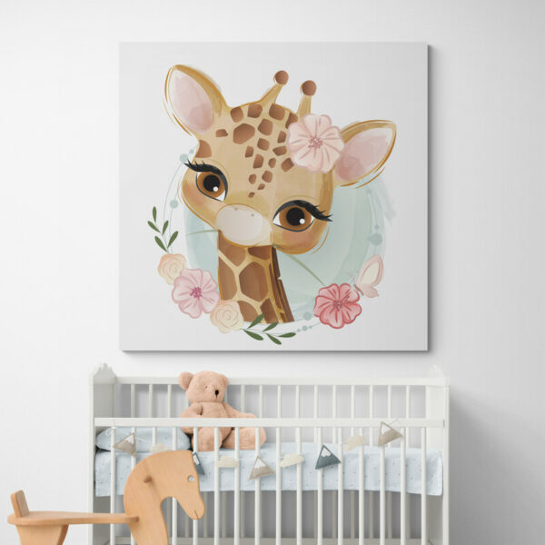 Leinwandbild Kinder-Giraffe