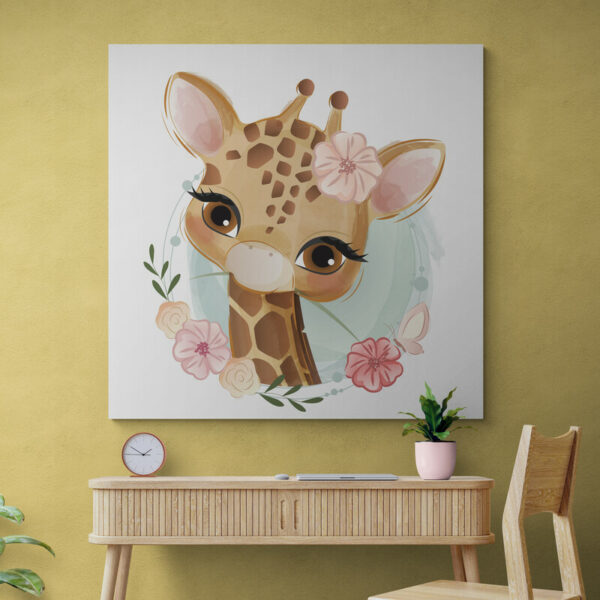 Leinwandbild Kinder-Giraffe