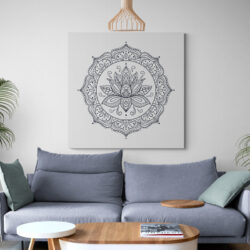 Leinwandbild Lotus Mandala