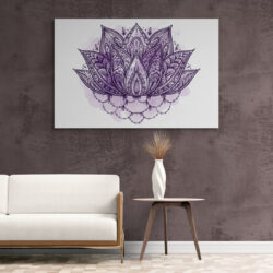 Leinwandbild Lotus Mandala