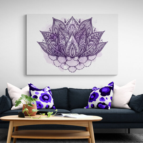 Leinwandbild Lotus Mandala