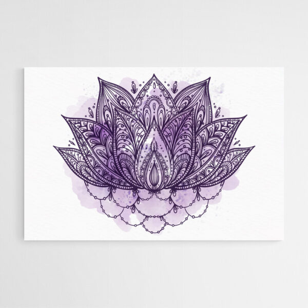 Leinwandbild Lotus Mandala