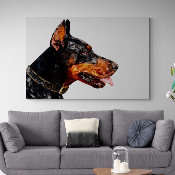 Leinwandbild Dobermann