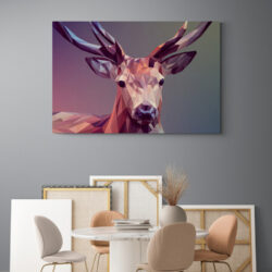 Leinwandbild Hirsch-Design