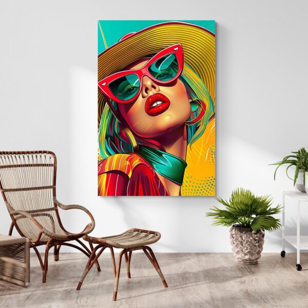 Leinwandbild Pop-Art Lady Gaga