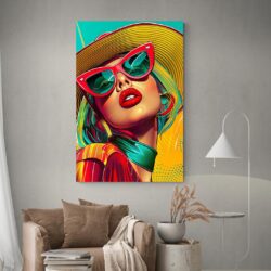 Leinwandbild Pop-Art Lady Gaga