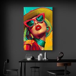 Leinwandbild Pop-Art Lady Gaga